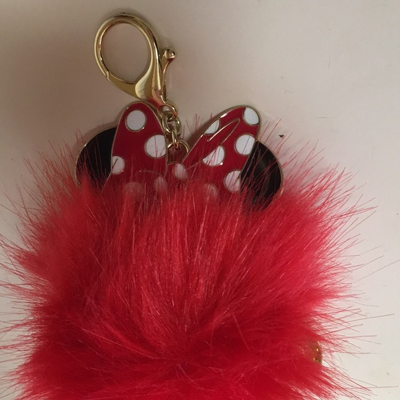 Minnie Mouse Pom-Pon Keychain - Picture 4 of 4